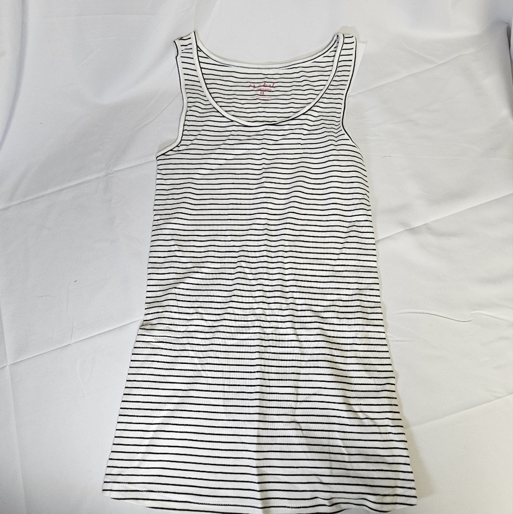 Isabel Maternity Medium‎ Striped Sleeveless Tank Top New